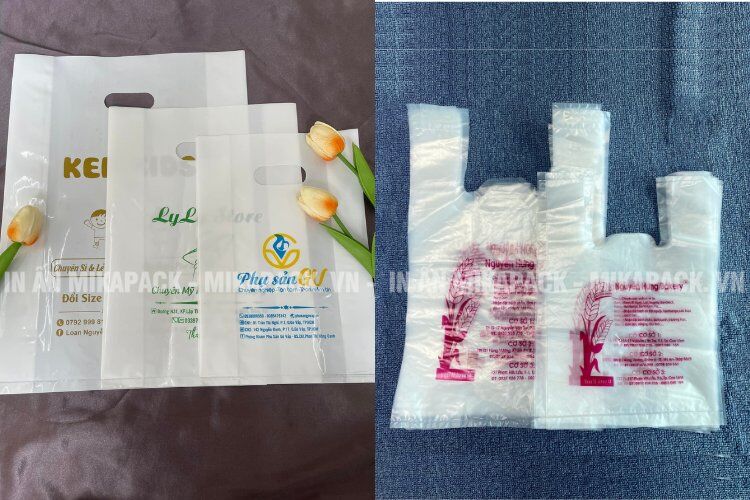 Mikapack nhận in túi PE đủ màu và đủ size.