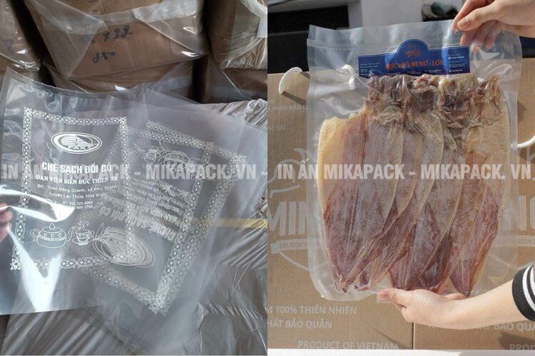 In túi hút chân không đựng thực phẩm được ưa chuộng tại Mikapack.