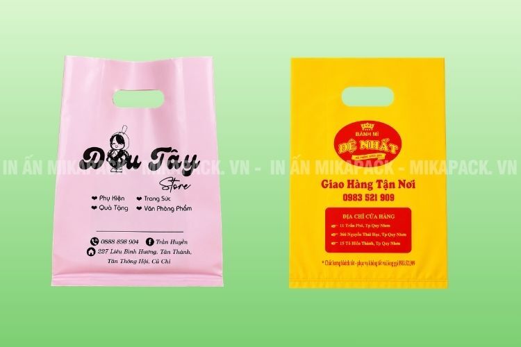 Mẫu in túi xốp chất liệu PE, HD giá rẻ.