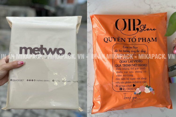 Đặt túi niêm phong in logo giá rẻ, quy trình chuyên nghiệp tại Mikapack.