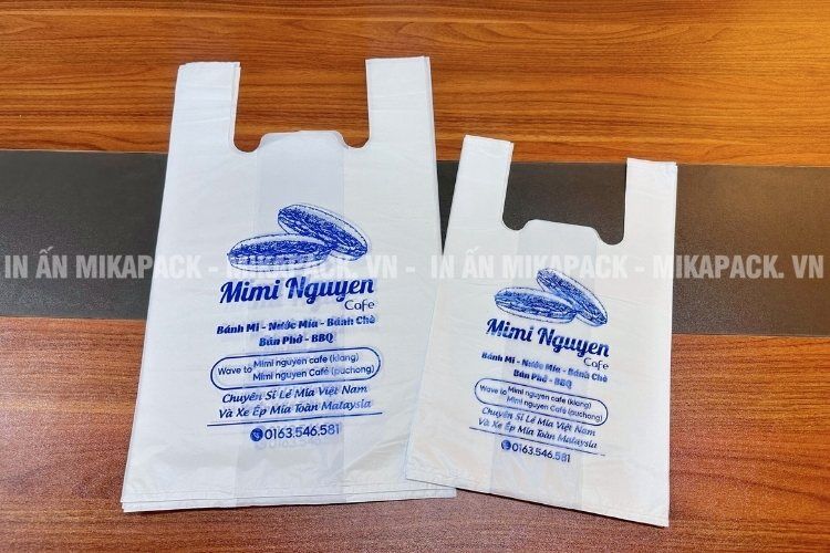Mẫu túi tự huỷ in ấn giá rẻ cho cửa hàng bánh mì.