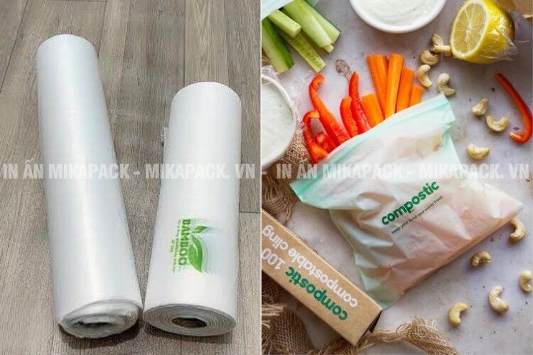Túi xé siêu thị in logo thương hiệu giúp tăng tiếp thị và ý thức bảo vệ môi trường.