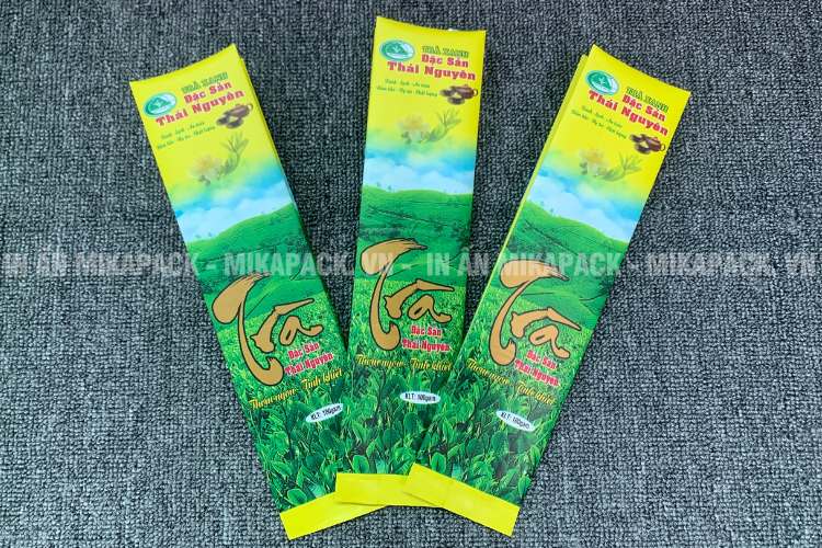 Mẫu in bao bì trà 3 màng ghép cao cấp.
