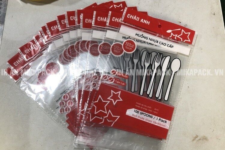 Túi OPP màng ngọc được in ấn vô cùng sắc nét.