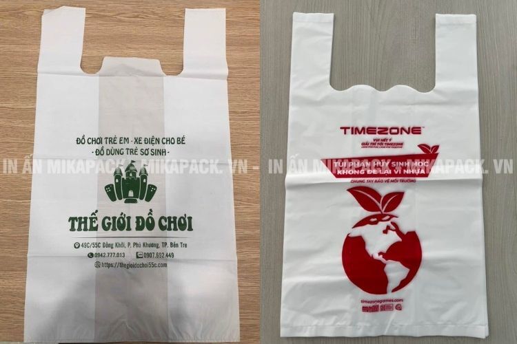 In túi siêu thị HDPE cho cửa hàng mẹ và bé, hiệu thuốc.