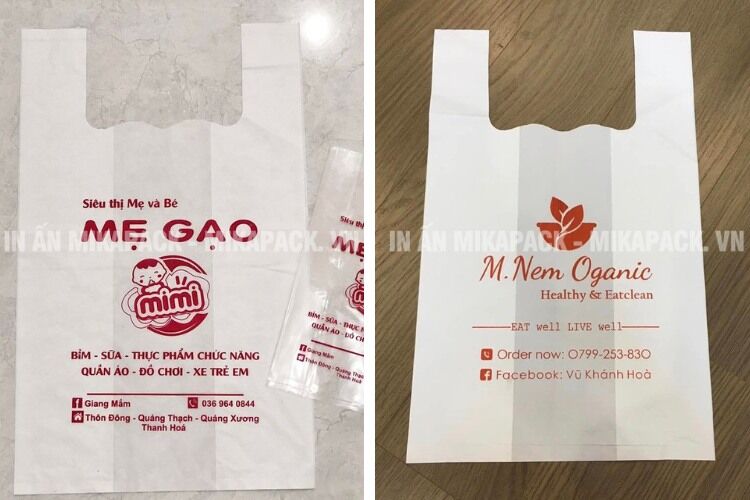 In túi xốp siêu thị nhiều mẫu dễ thương độc đáo thu hút.