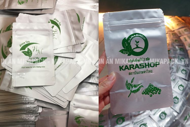 In túi zip bạc đựng trà