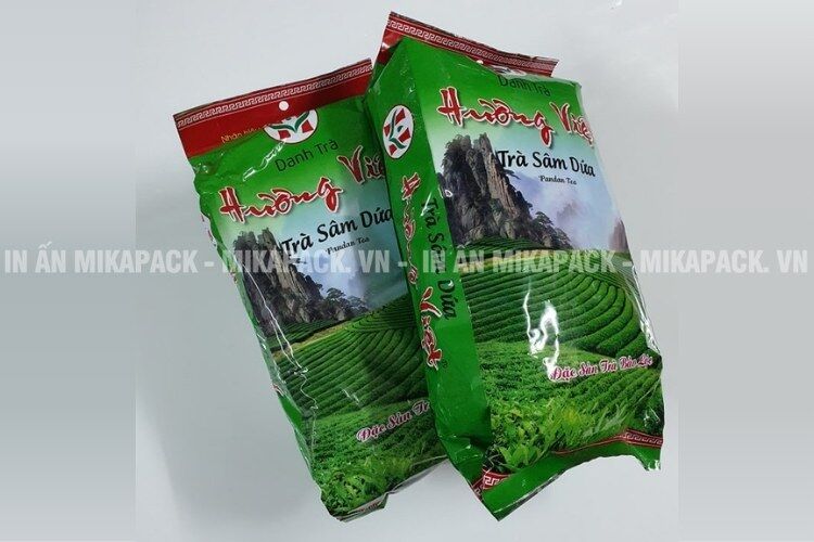 Mẫu in bao bì trà 2 màng ghép.