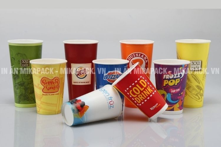 Mẫu in ly giấy độc đáo