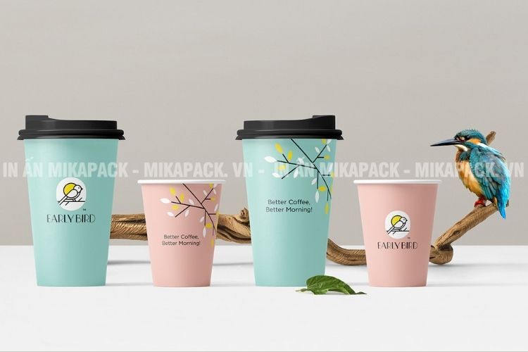 Mẫu in ly giấy Early Bird