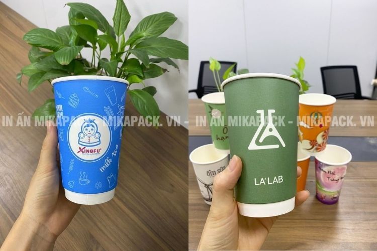 Mẫu in ly giấy trẻ trung