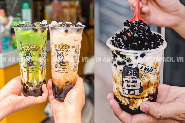 Mẫu in ly nhựa A Ngáo