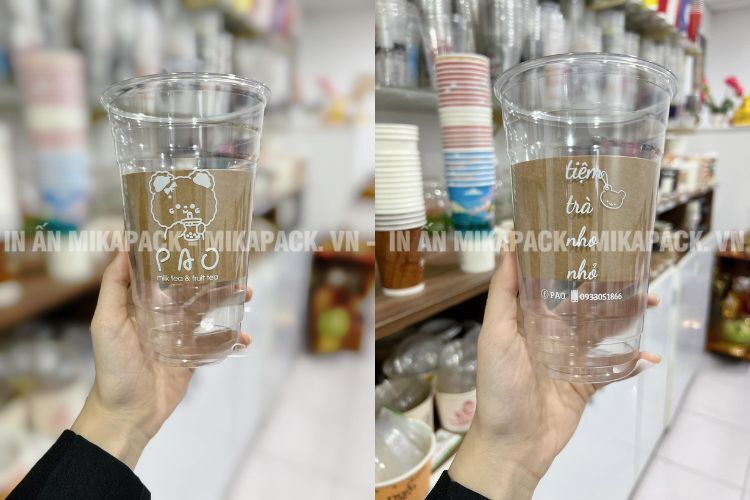 Mẫu in ly nhựa PET
