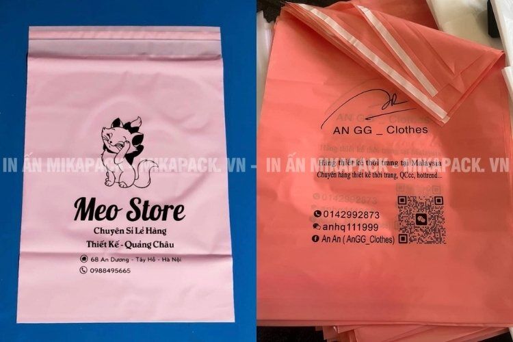 Mẫu in túi niêm phong đầy đủ thông tin giúp khách hàng dễ dàng tìm thấy bạn