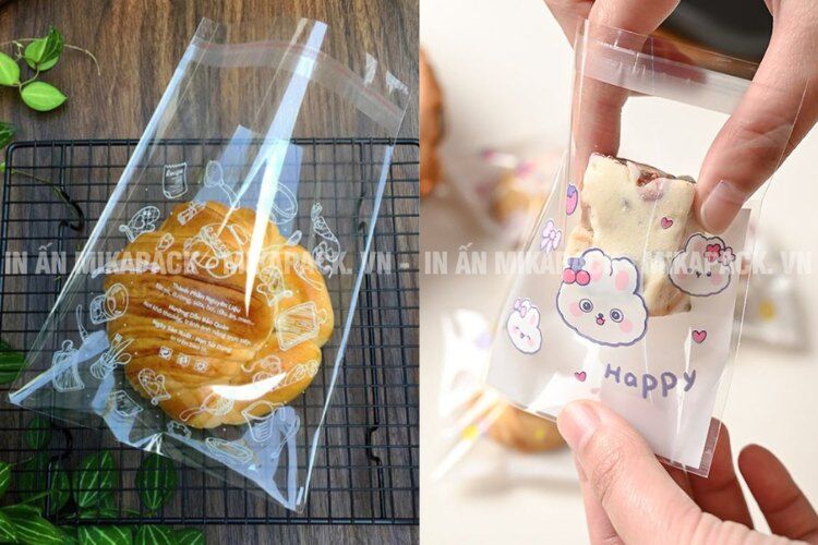 Mẫu in túi OPP đựng bánh mì đẹp, xinh xắn, hấp dẫn.