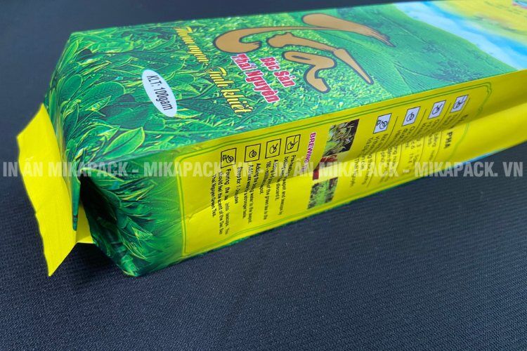 Mikapack nhận in bao bì trà theo yêu cầu lên đến 10 màu.