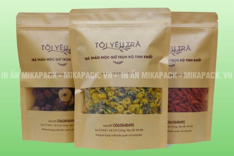 Nhận báo giá bao bì trà giá rẻ tại Mikapack.