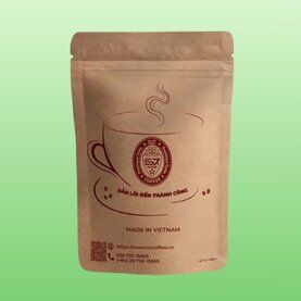 Túi zip giấy kraft đựng cà phê