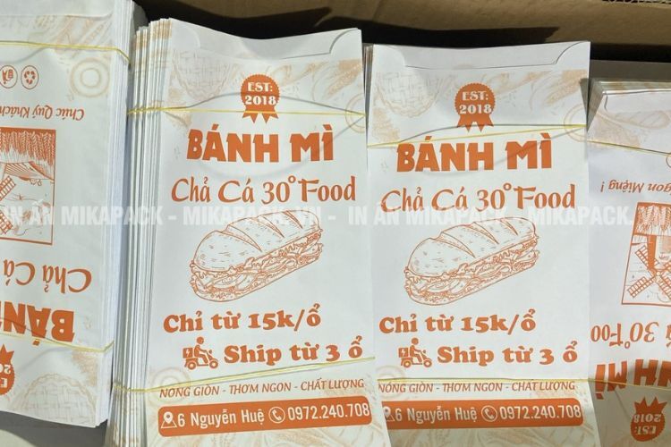 Mẫu in túi bánh mì độc đáo