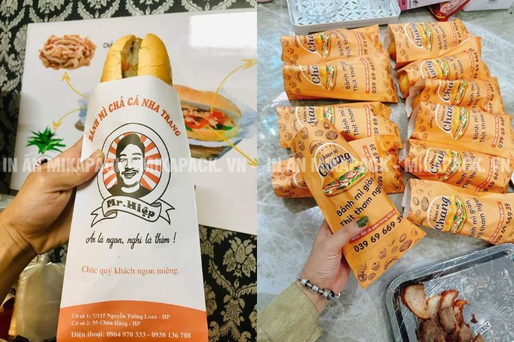 Mẫu in túi bánh mì ấn tượng