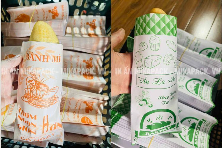 Mẫu in túi bánh mì tinh tế