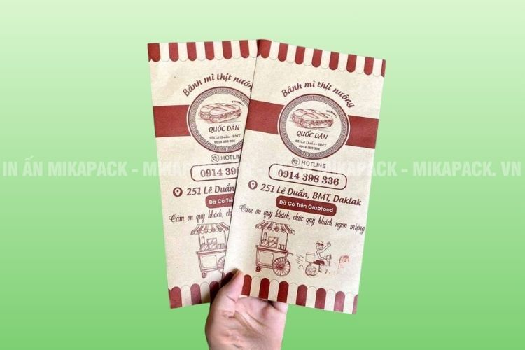 Mẫu in túi bánh mì nổi bật và thu hút