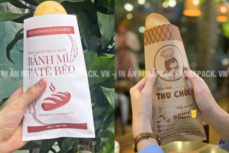 Mẫu túi bánh mì không xếp hông