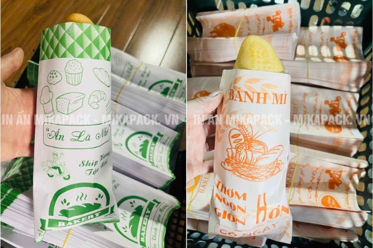 Mẫu in túi bánh mì giá rẻ hiện đại