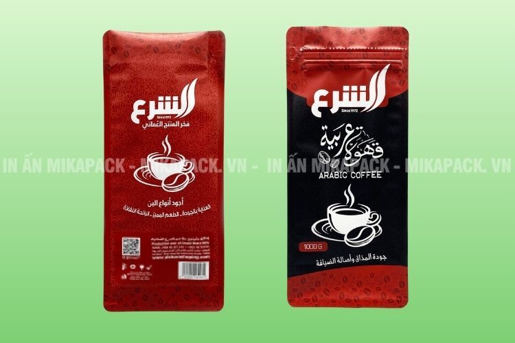 Mẫu in túi zip 8 cạnh có màu sắc tươi sáng, đồng bộ thương hiệu