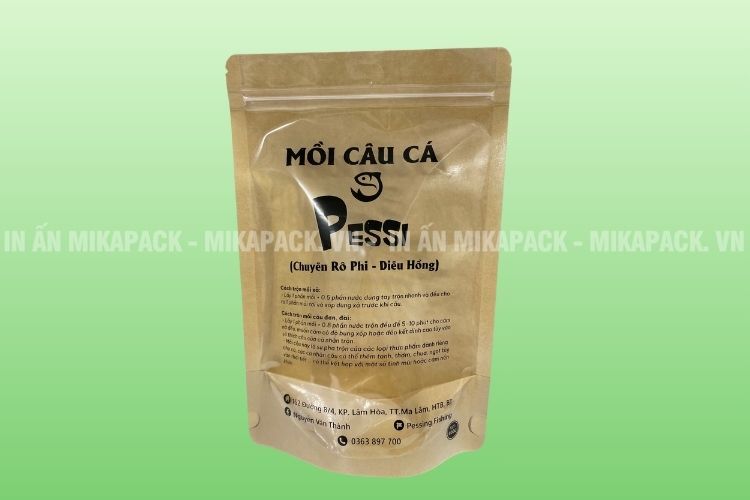 Túi zip 1 mặt giấy - 1 mặt trong in bắt mắt   