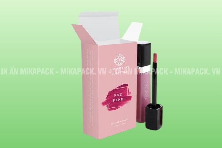Mẫu in hộp giấy đựng mỹ phẩm chất liệu Ivory