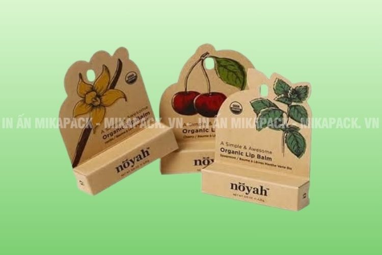 Mẫu in hộp giấy đựng mỹ phẩm chất liệu giấy Kraft