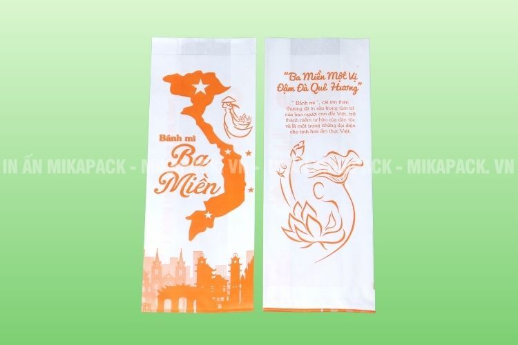 Mẫu túi bánh mì kraft trắng 3 miền