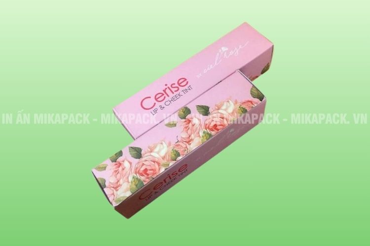 Mikapack in hộp giấy đựng mỹ phẩm có nắp gài