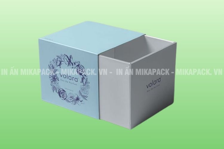 Mikapack in hộp giấy đựng mỹ phẩm có nắp trượt