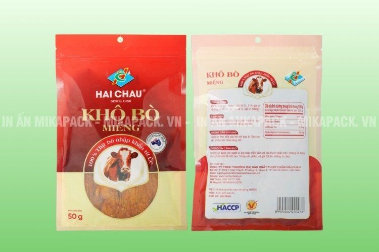 Bao bì khô bò giúp nâng cao giá trị sản phẩm, tăng tính thẩm mỹ.
