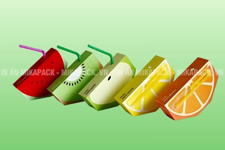 Bao bì sáng tạo thiết kế theo hình dạng sản phẩm.