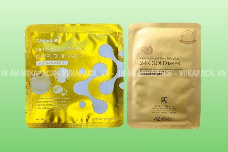 Xu hướng thiết kế bao bì mặt nạ sang trọng.