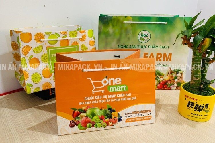 Nhận báo giá túi giấy đựng trái cây nhanh chóng, chính xác.