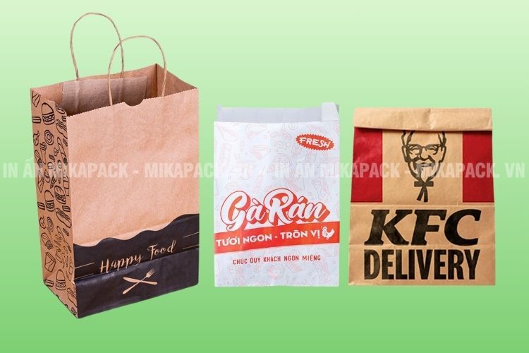 Chúng tôi xây dựng quy trình đặt in túi giấy đựng gà rán đơn giản, chuyên nghiệp