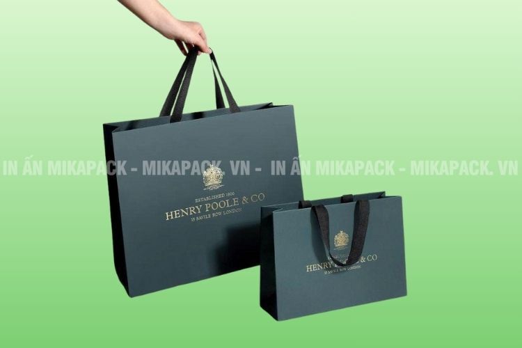 Quai túi giấy ép kim tạo điểm nhấn trang trí