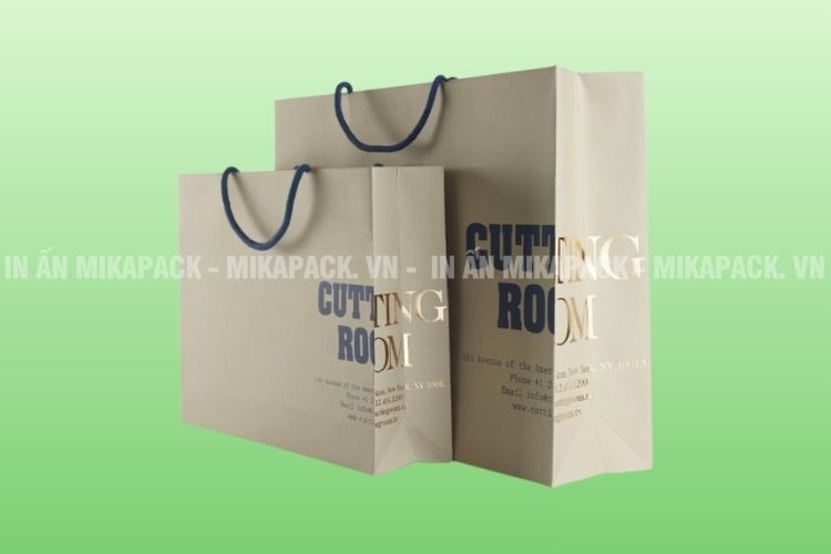 Túi giấy ép kim làm từ giấy Kraft