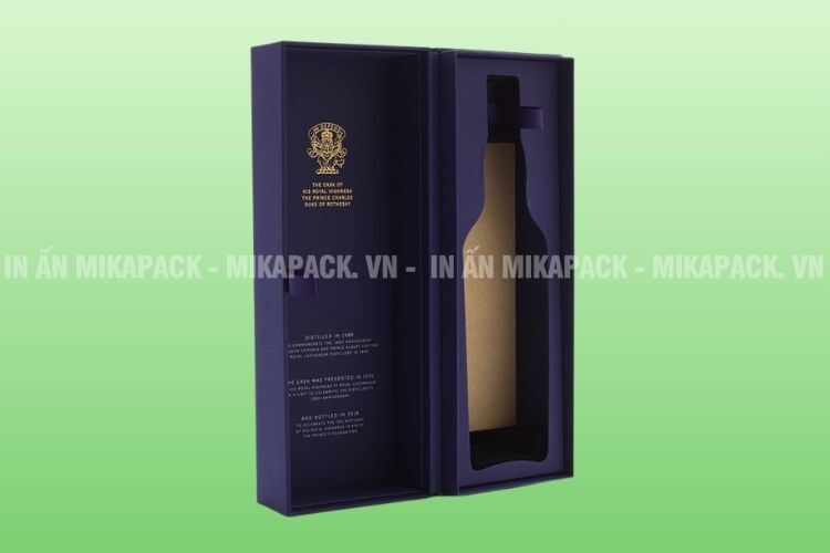 Mẫu in hộp giấy cứng cao cấp đựng rượu vang