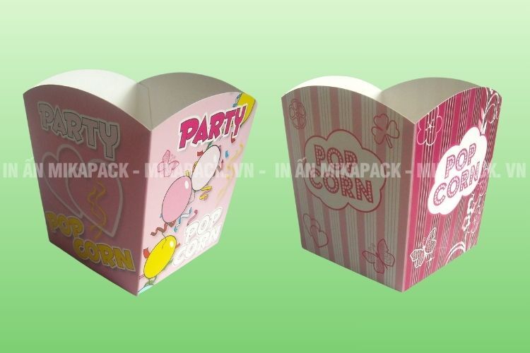 Mẫu túi đựng bắp rang bơ sinh nhật ấn tượng thu hút đối tượng khách hàng là trẻ em