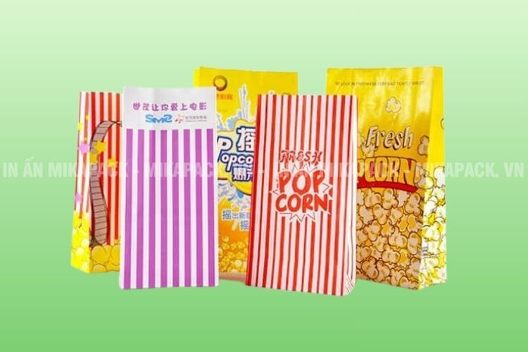 Mikapack chuyên sản xuất và in túi đựng bắp rang bơ uy tín tại TPHCM