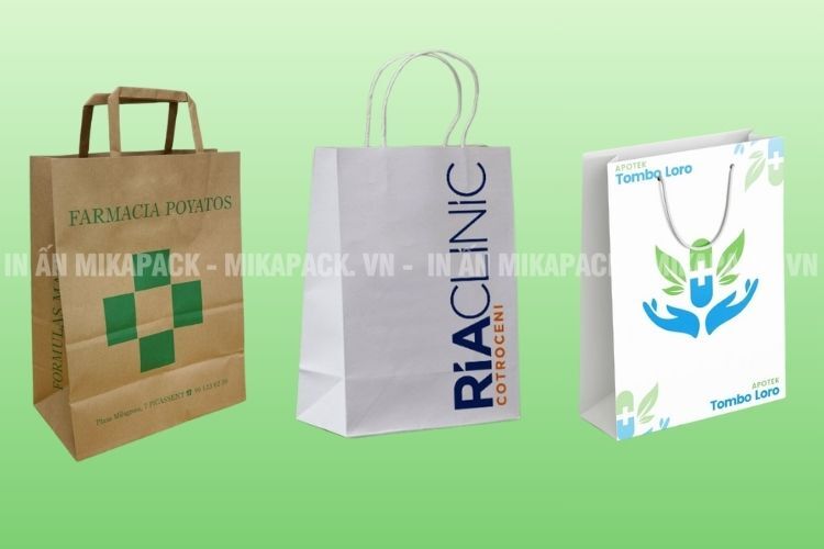 Túi đựng thuốc làm từ các loại giấy an toàn, thân thiện môi trường.