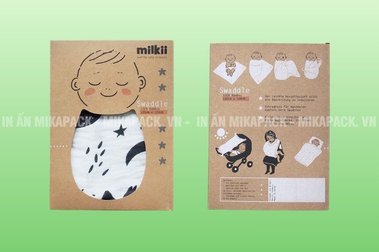 Mẫu in hộp giấy đựng quần áo độc đáo, sáng tạo