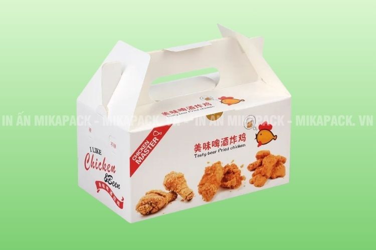 Mẫu in hộp giấy đựng thức ăn sang trọng