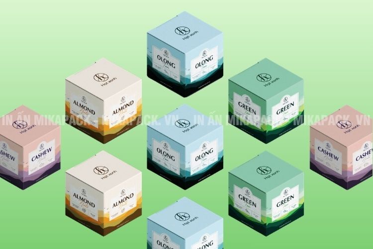 Hộp giấy thường làm từ chất liệu giấy Kraft, Duplex, Ivory, Couches